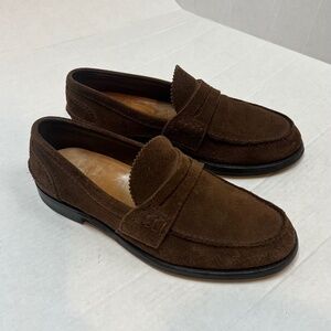 Church’s Men’s UK 8 / US 9 Brown Suede Pembrey Penny Loafers Shoes Custom Grade
